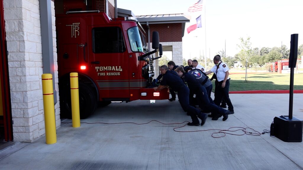 Tomball-Fire-Truck-Push-In-Ceremony