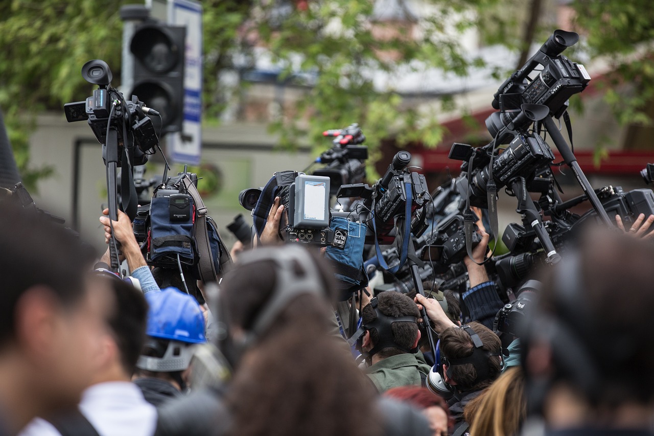 press, camera, the crowd